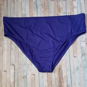 High-waist color block bikini bottom sz 5x